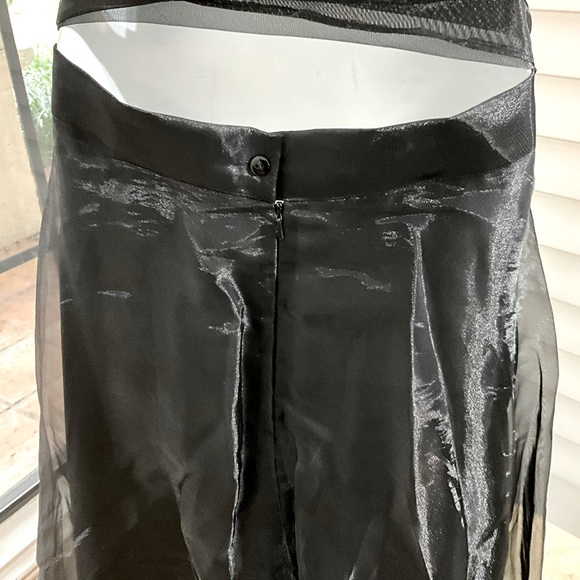 Black Formal Maxi Skirt by Chelsea Nights Size 14 NWOT Y2K - Picture 3 of 5